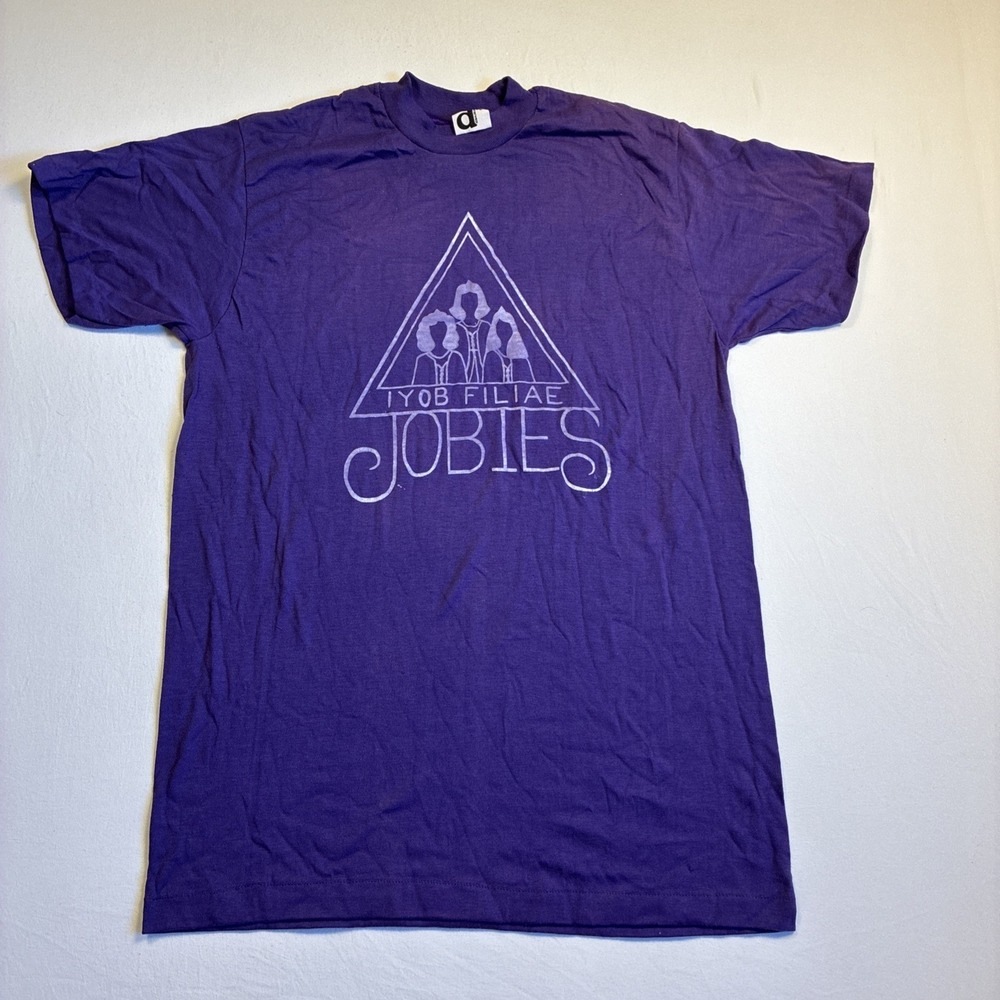 Vintage 80's L Daughters Of Job Purple Single Stitch Masonic Girls Youth Org